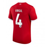 Fotbalové Dres Liverpool Virgil van Dijk #4 Domácí 2023-24 Krátký Rukáv